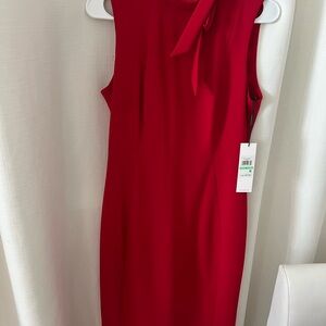 New Calvin Klein Red Dress Size 8